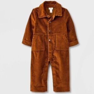 Cat & Jack Tan Corduroy Kids Jumpsuit
